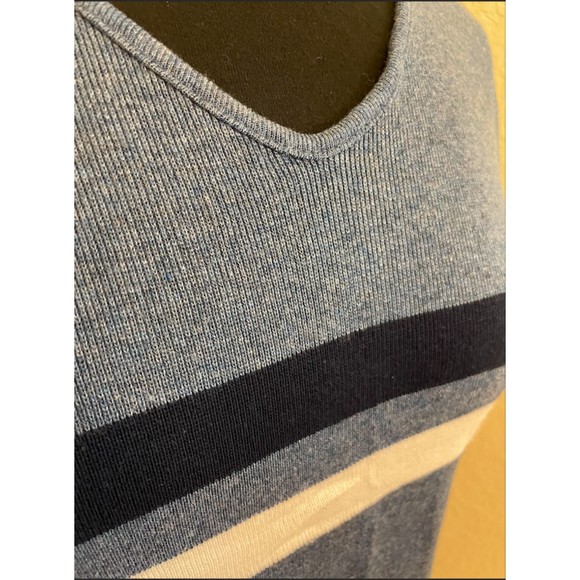 Golden Vintage 90's Short Sleeve V Neck Light Sweater Top - Sz M - Picture 3 of 9